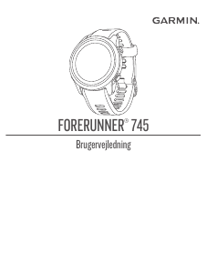 Brugsanvisning Garmin Forerunner 745 Sportsure