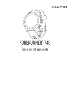 Rokasgrāmata Garmin Forerunner 745 Sporta pulkstenis