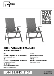 Manuale Livarno IAN 385813 Sedia da giardino