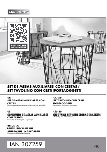 Manual Livarno IAN 307259 Mesa de apoio