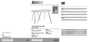 Manuale Livarno IAN 316993 Tavolino