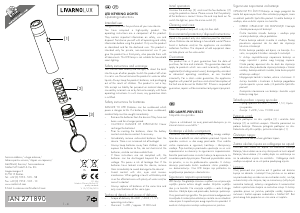 Manual LivarnoLux IAN 271890 Lanternă