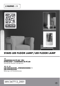Manual LivarnoLux IAN 347712 Candeeiro