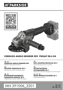 Manual Parkside IAN 391006 Polizor unghiular