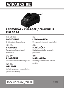 Instrukcja Parkside IAN 356037 Ładowarka akumulatorów