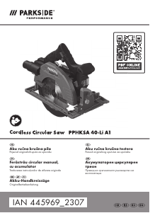 Manual Parkside IAN 445969 Ferăstrău circular