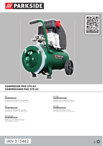 Manual Parkside IAN 315462 Compressor