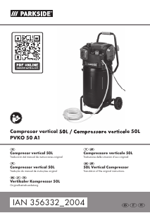 Manual de uso Parkside IAN 356332 Compresor