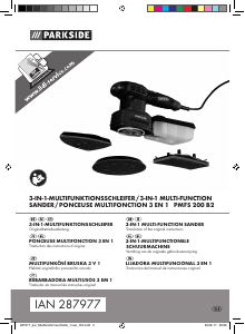 Manual Parkside IAN 287977 Lixadeira delta