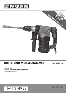 Bedienungsanleitung Parkside IAN 314988 Schlaghammer