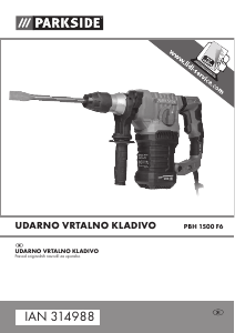 Priročnik Parkside IAN 314988 Kladivo za rušenje