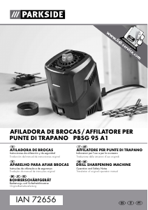 Manual de uso Parkside IAN 72656 Afilador de brocas