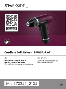 Manual Parkside IAN 373242 Maşină de găurit-înşurubat