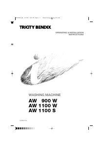 Handleiding Tricity Bendix AW 900 W Wasmachine
