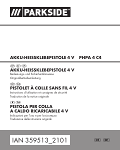 Mode d’emploi Parkside IAN 359513 Pistolet à colle