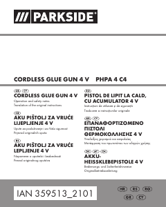 Manual Parkside IAN 359513 Pistol de lipit