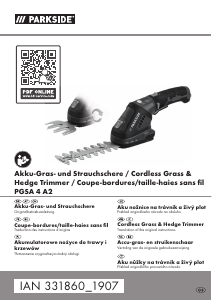 Manual Parkside IAN 331860 Hedgecutter