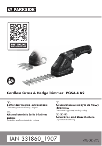 Bruksanvisning Parkside IAN 331860 Häcksax