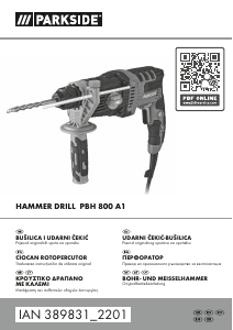 Manual Parkside IAN 389831 Maşină de găurit cu percuţie