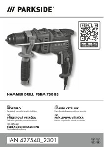 Priročnik Parkside IAN 427540 Udarni vrtalnik