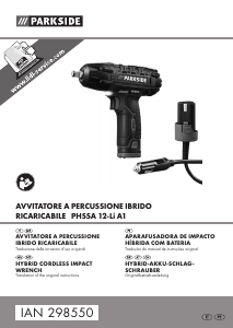 Manual Parkside IAN 298550 Chave de impacto