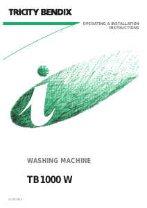 Manual Tricity Bendix TB 1000 W Washing Machine
