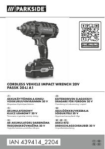 Instrukcja Parkside IAN 439414 Klucz udarowy