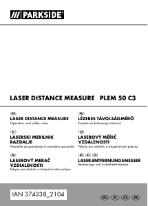 Használati útmutató Parkside IAN 374238 Lézeres távolságmérő