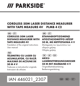 Manual Parkside IAN 446021 Telemetru digital
