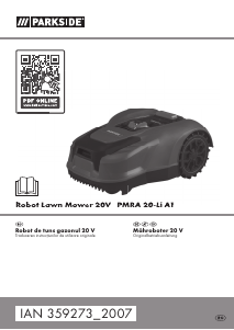 Manual Parkside IAN 359273 Mașină de tuns iarbă
