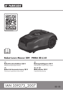 Bruksanvisning Parkside IAN 359273 Gräsklippare