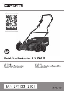 Manual Parkside IAN 374133 Lawn Raker