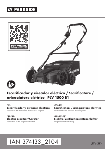 Manual de uso Parkside IAN 374133 Escarificador