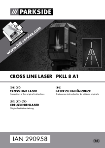 Manual Parkside IAN 290958 Nivela laser