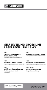 Priročnik Parkside IAN 322432 Linijski laser