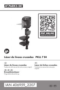 Manual Parkside IAN 406959 Nível laser de linha