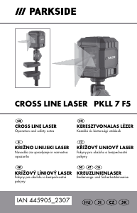 Priročnik Parkside IAN 445905 Linijski laser