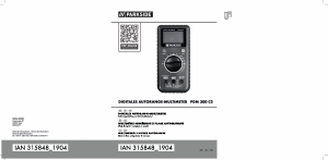 Manuale Parkside IAN 315848 Multimetro