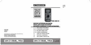 Instrukcja Parkside IAN 315848 Multimetr