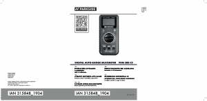 Käyttöohje Parkside IAN 315848 Yleismittari