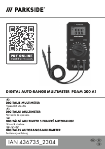 Priročnik Parkside IAN 436735 Multimeter