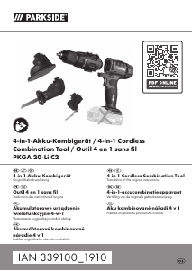 Instrukcja Parkside IAN 339100 Narzędzia wielofunkcyjne