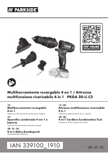 Manual de uso Parkside IAN 339100 Herramienta multifuncional