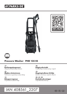 Käyttöohje Parkside IAN 408561 Painepesuri