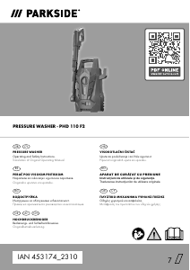 Manual Parkside IAN 453174 Curatitor presiune