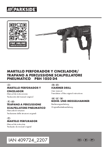 Manual Parkside IAN 409724 Martelo perfurador