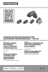 Manual Parkside IAN 373553 Aparafusadora