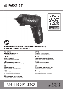 Manual de uso Parkside IAN 446019 Atornillador