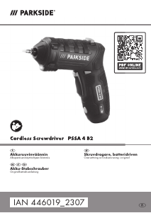 Bruksanvisning Parkside IAN 446019 Skruvdragare