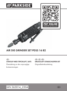 Bruksanvisning Parkside IAN 365014 Rakslip